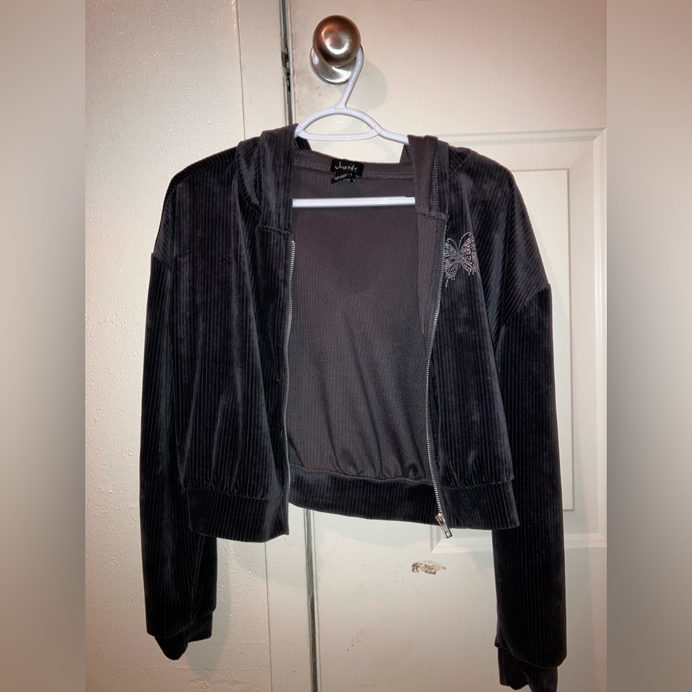 cropped buttery fly jacket
